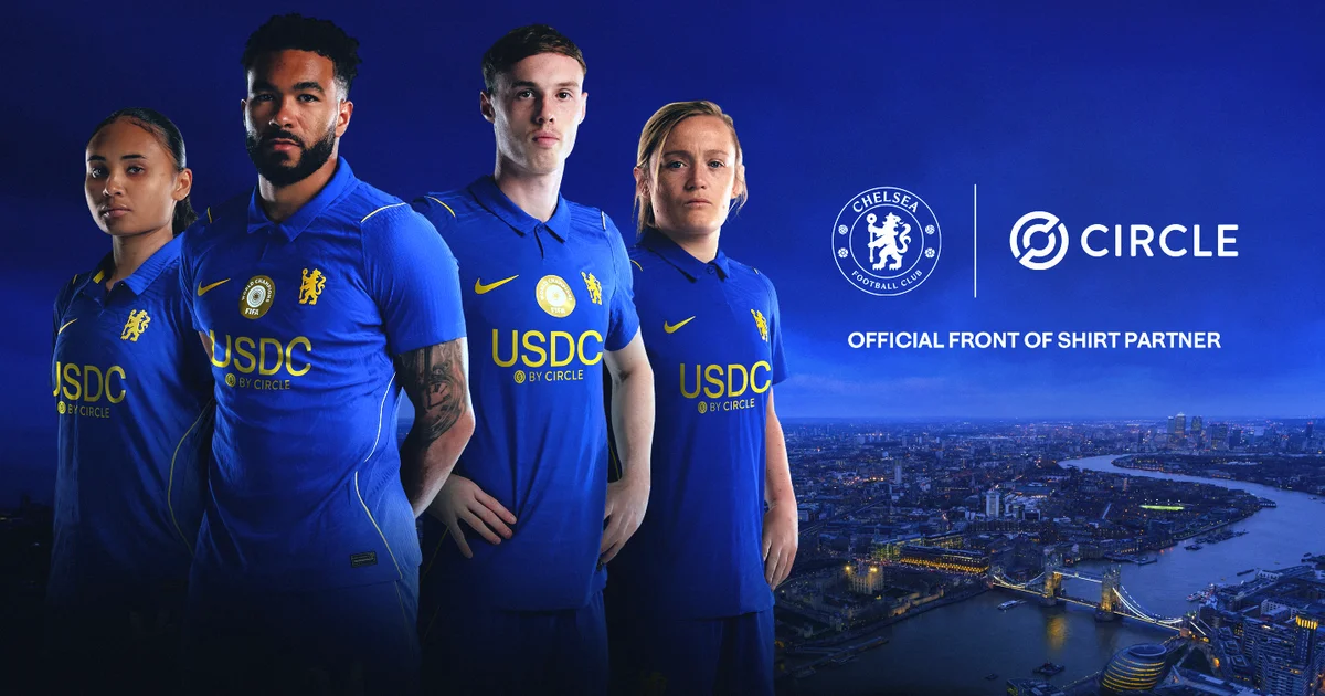 USDC s’affiche désormais en plein milieu du maillot de Chelsea